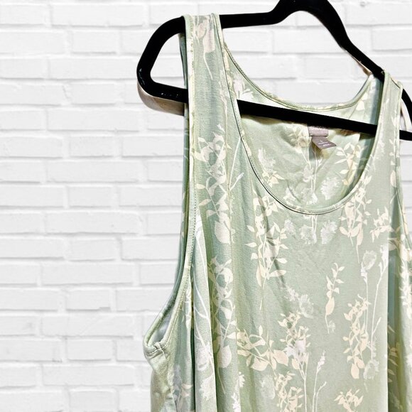 Chico's Floral Tank Top Basic Knit Blouse The Touch of Cool Polished Pullover - Picture 8 of 11